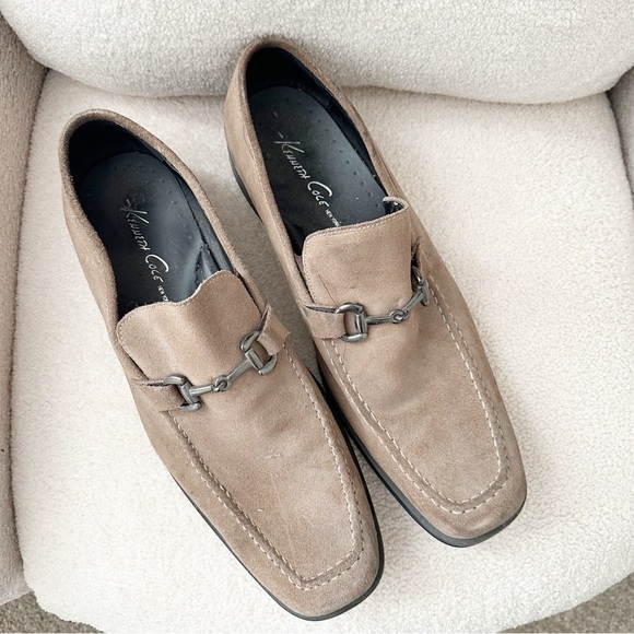 Kenneth Cole countdown 2 leather square toe loafers slip on shoe. - Picture 1 of 11